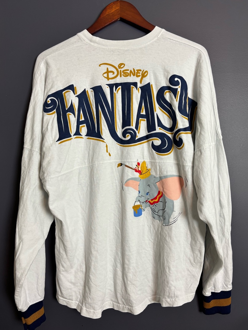 Disney Cruise Line Fantasy Spirit Jersey W/ Dumbo & Timothy Mouse Size Medium